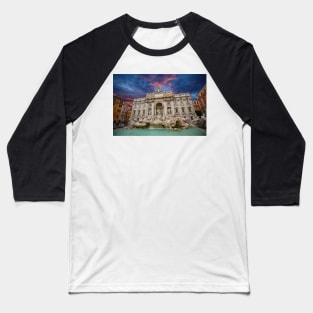 Trevi Fountain (Fontana di Trevi) in Rome, Italy Baseball T-Shirt